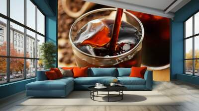 アイスコーヒー　Iced coffee Wall mural